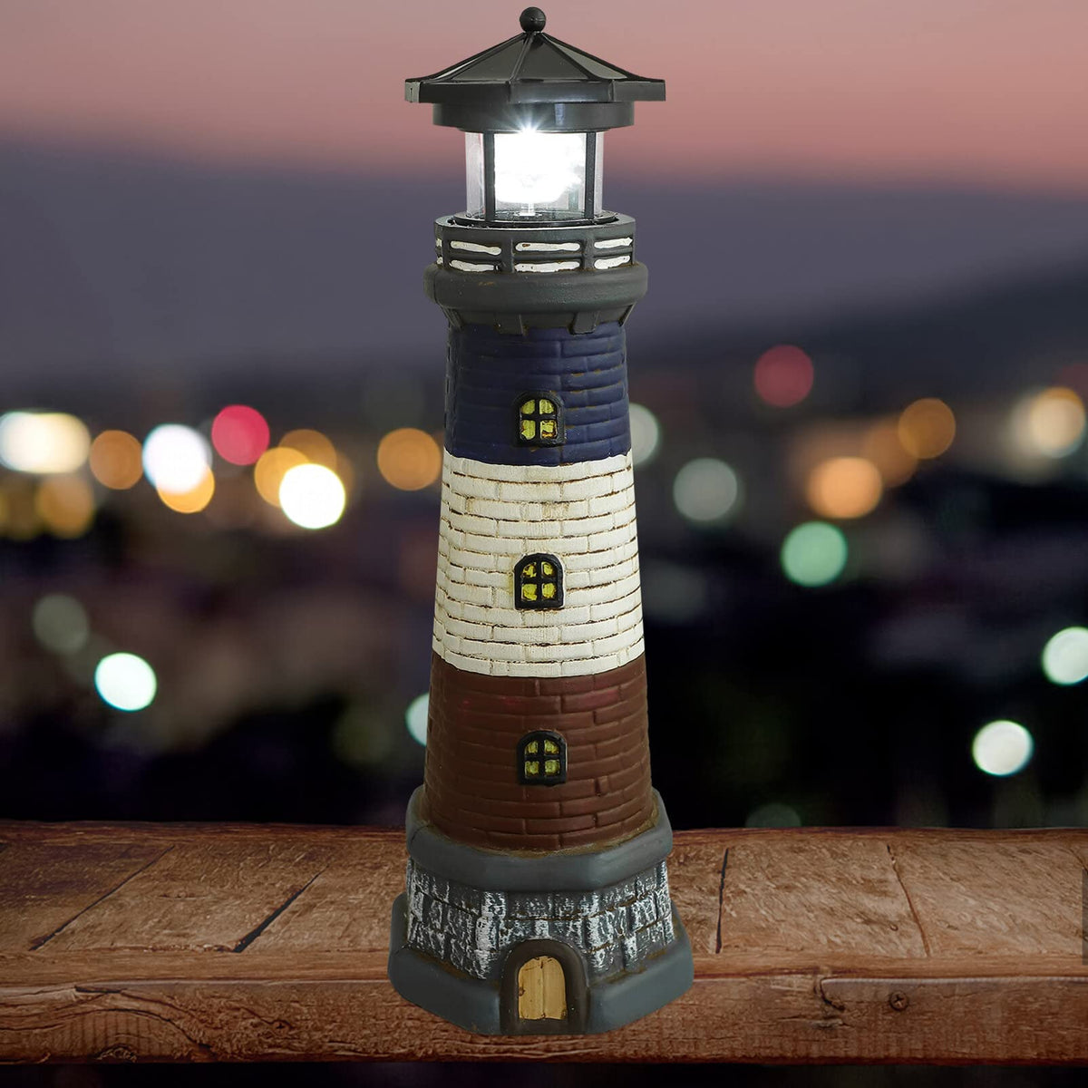 Solar Powered Lighthouse Garden Light R739453