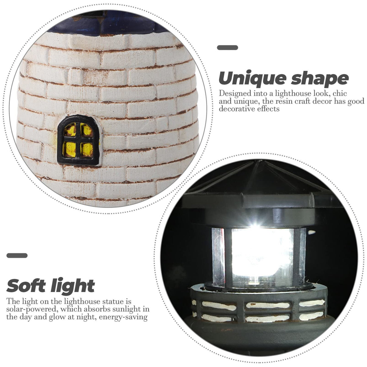 Solar Powered Lighthouse Garden Light R739453