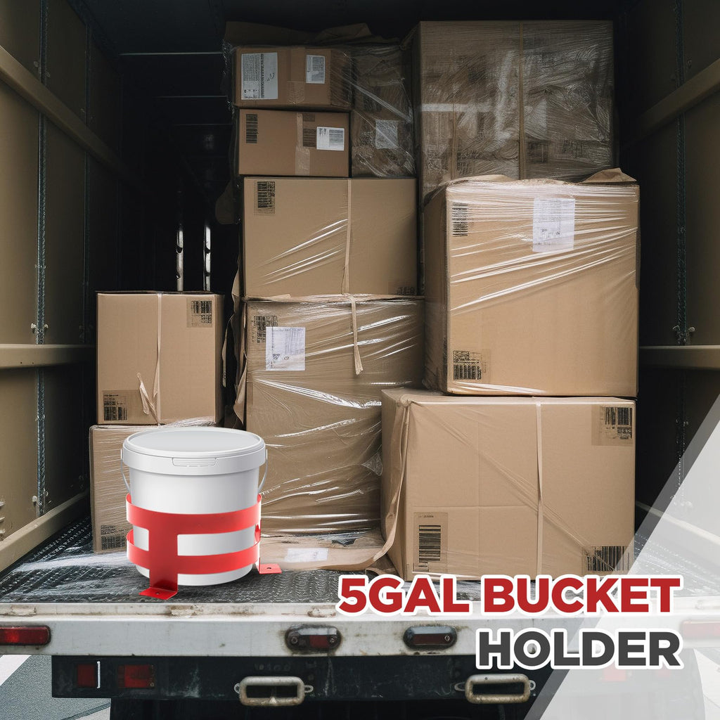 2 Pcs 5 Gallon Red Bucket Holder Mount I493