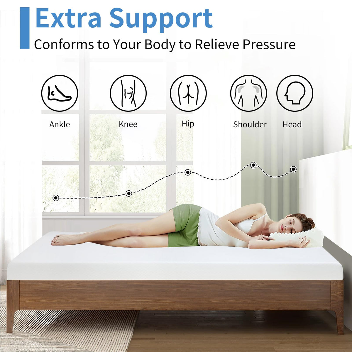 5 inch Gel Memory Foam Twin Mattress Q836093