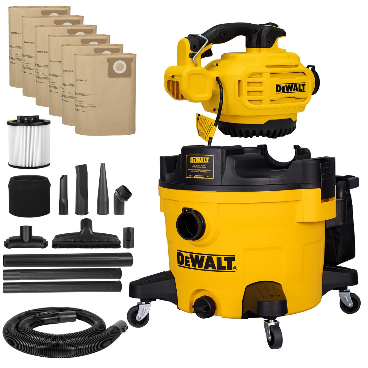 Shop Vacuum Wet and Dry 9 Gallon 5 HP with Detachable Blower L661282