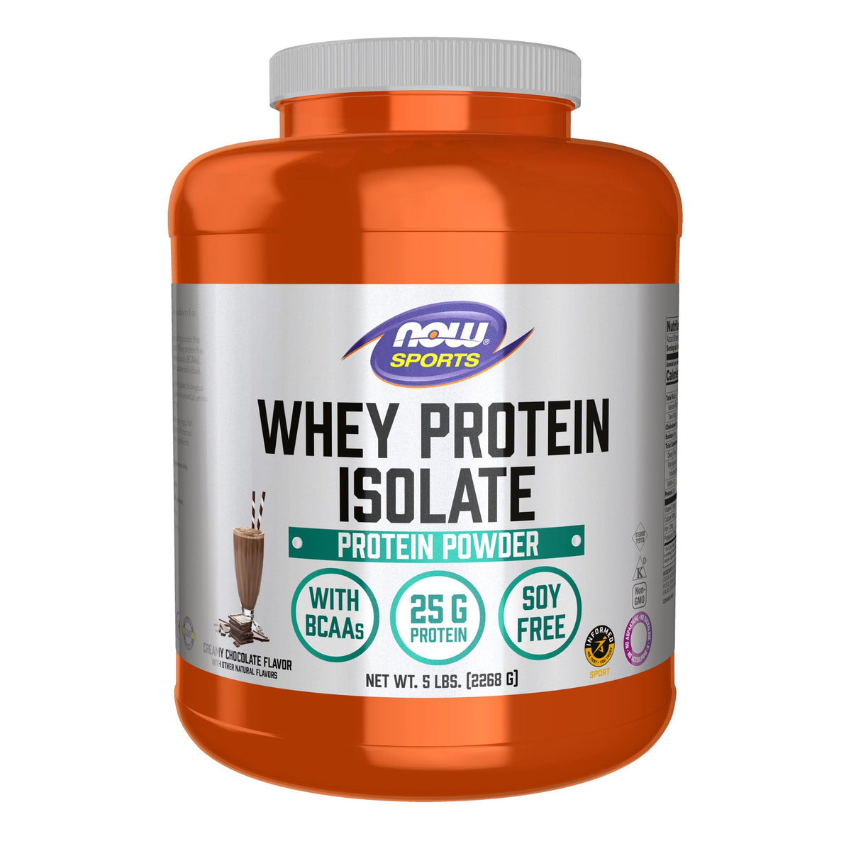 Whey Protein Isolate 25 g With BCAAs Chocolate 5 lbs X3072