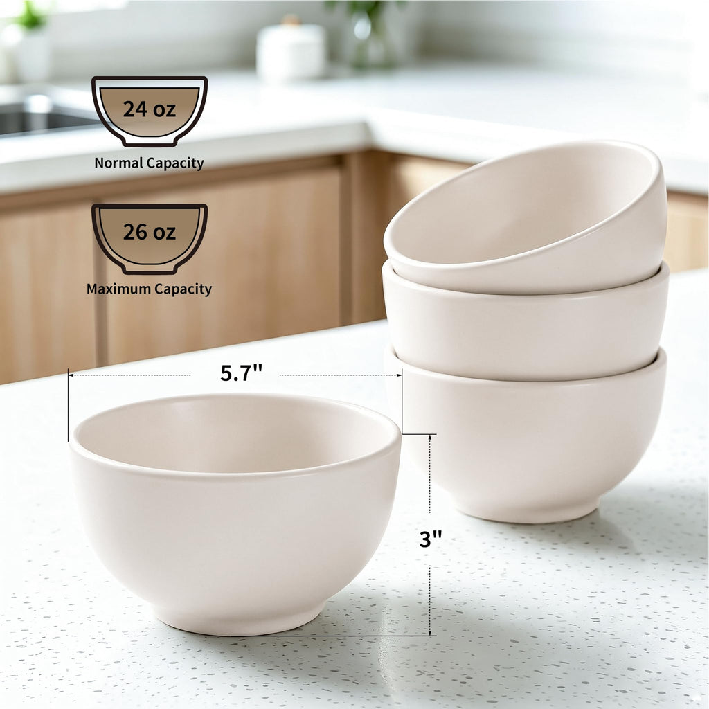 Ceramic Soup Bowls Set of 4 P122206