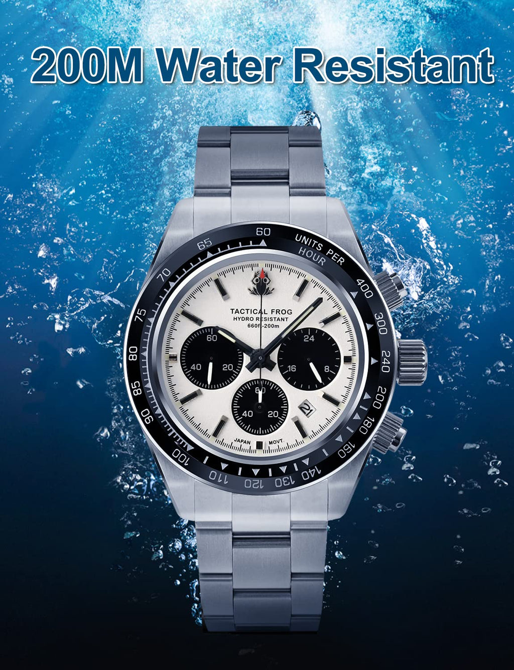 41mm Panda Chronograph Solar Quartz Watch T875374