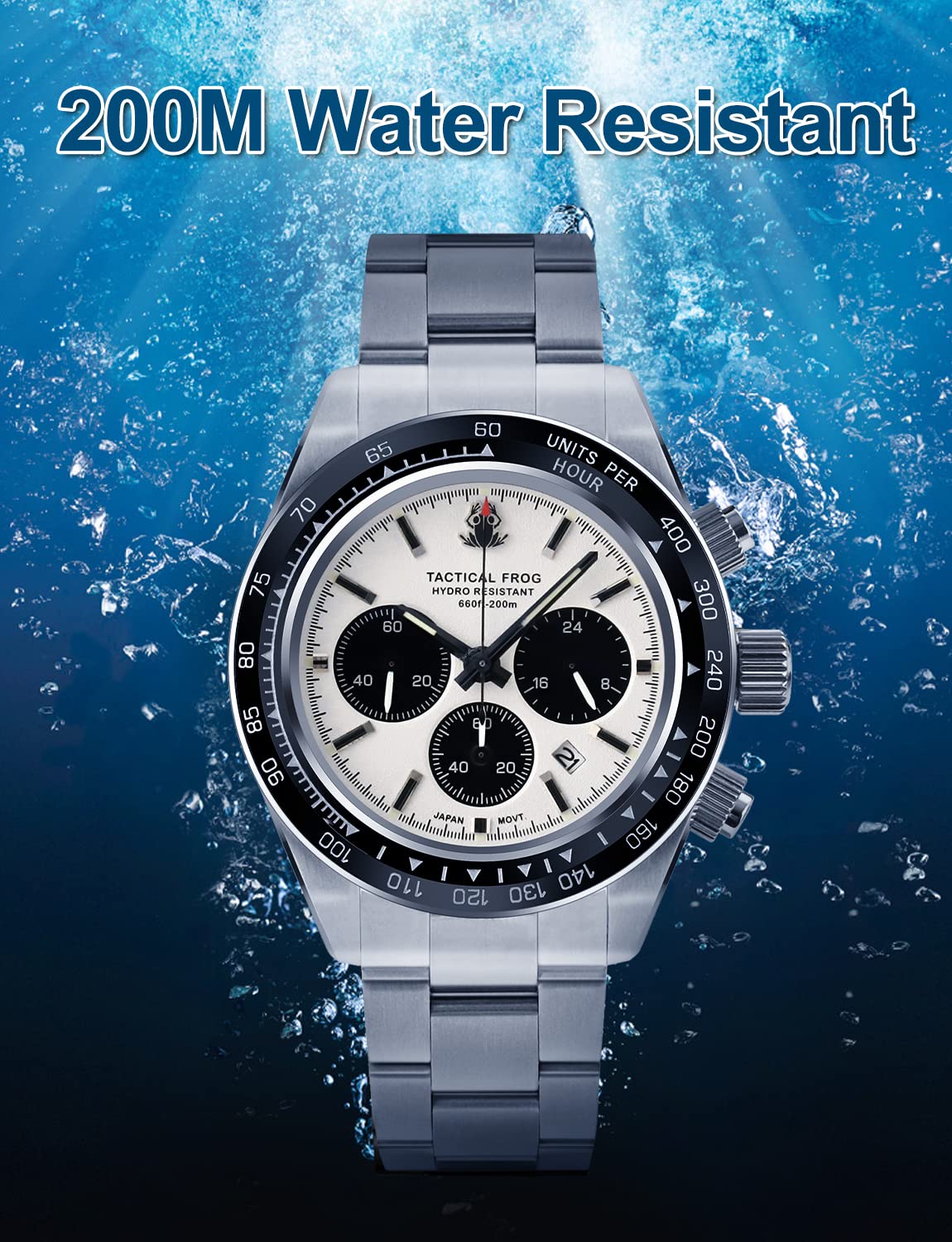 41mm Panda Chronograph Solar Quartz Watch T875374