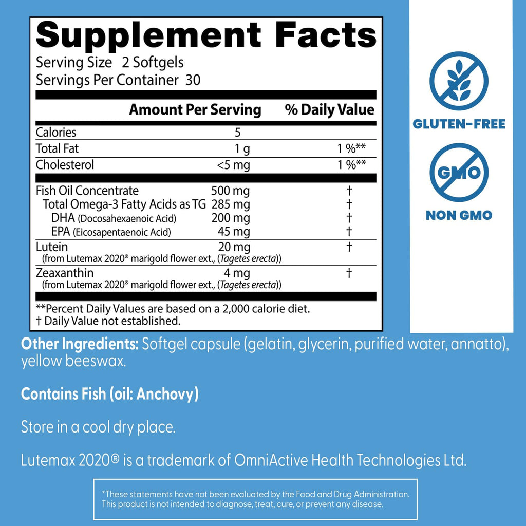 Natural Vision Enhancers 60 Softgels A949