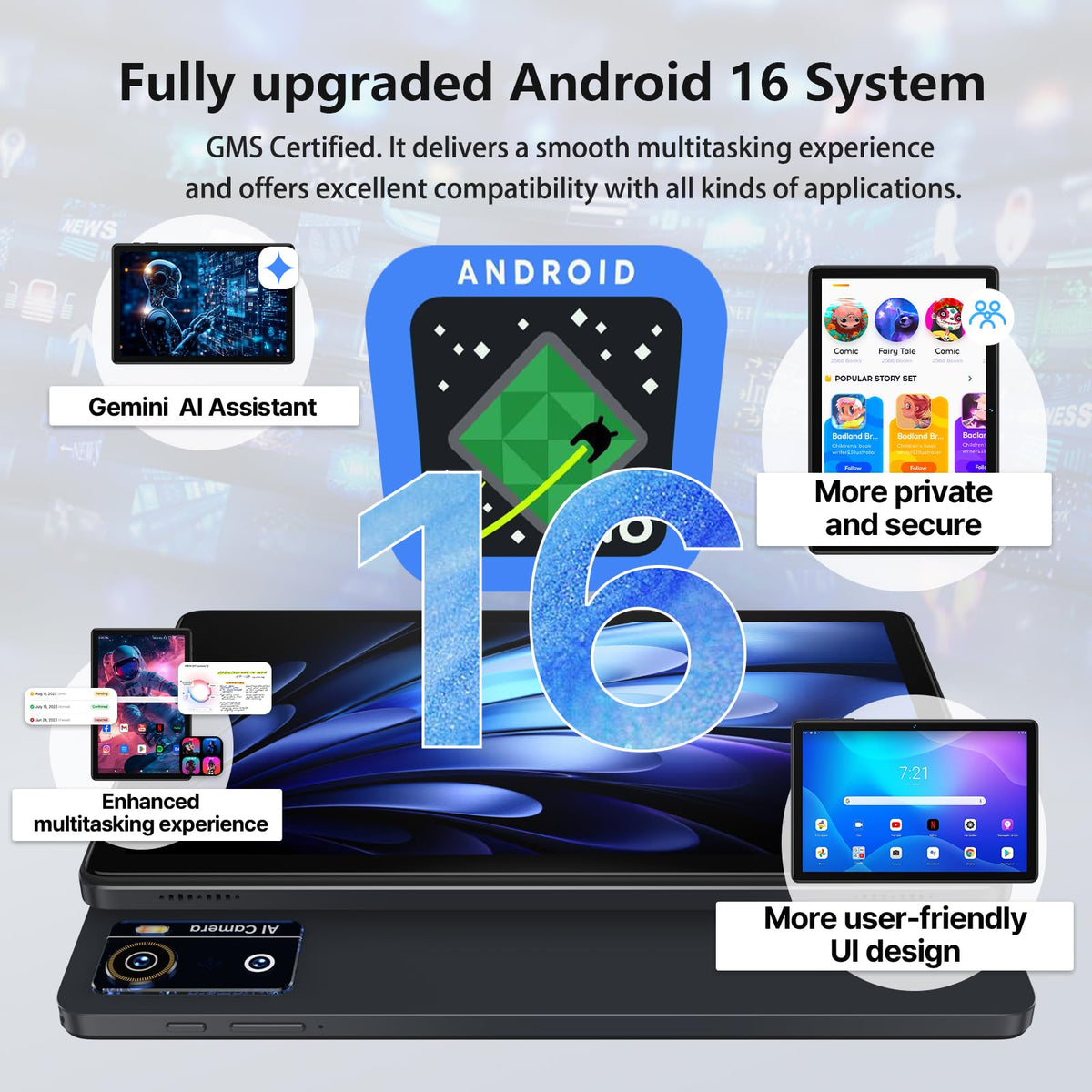 10 Inch Octa-Core Tablet with Keyboard Case Mouse Stylus V438481