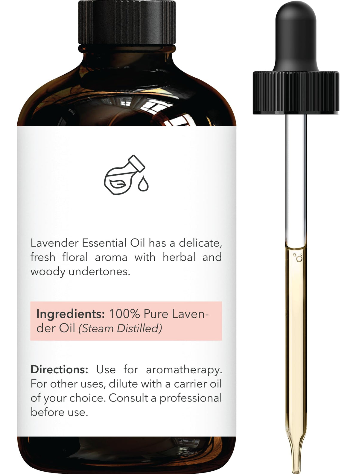 Lavender & Tea Tree Essential Oils 4 Fl Oz Pack of 2 I27738