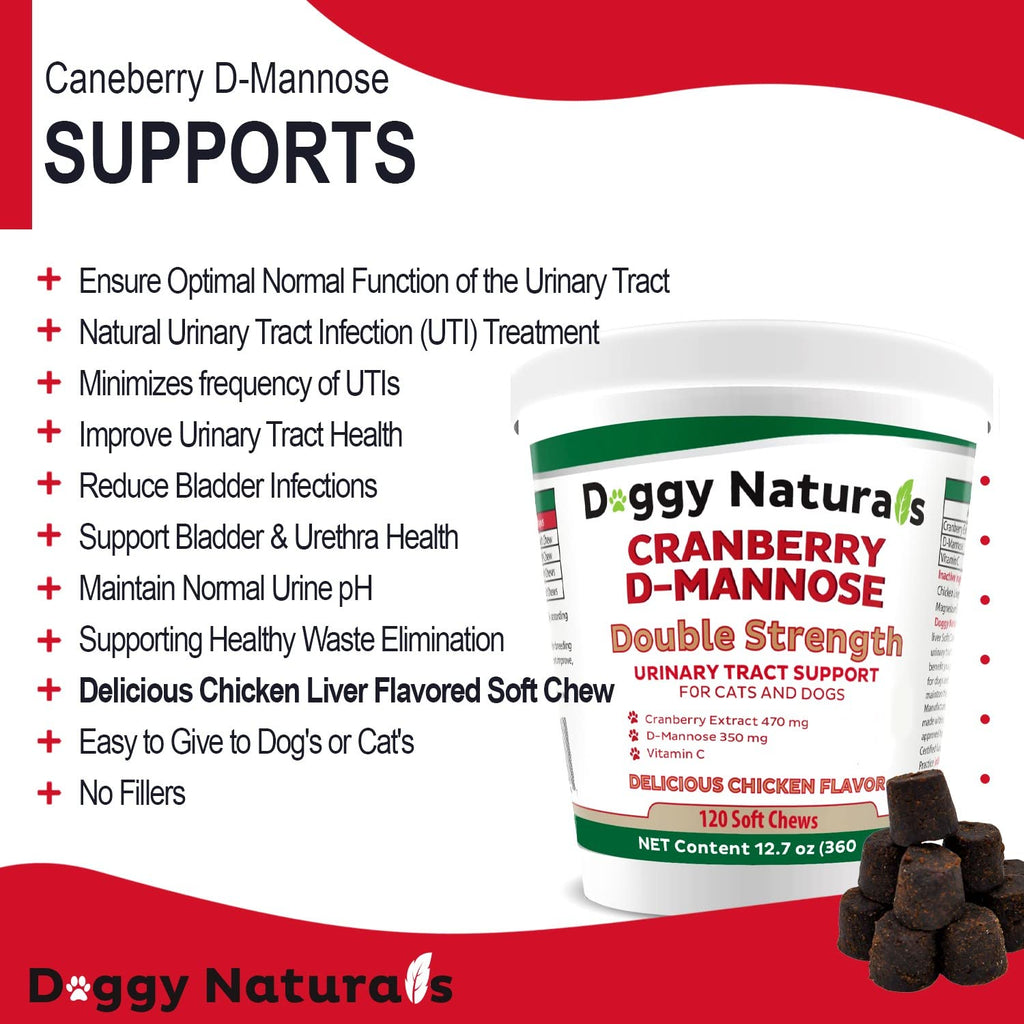 Cranberry D-Mannose Soft Chew 11.4 oz 120 Count M265
