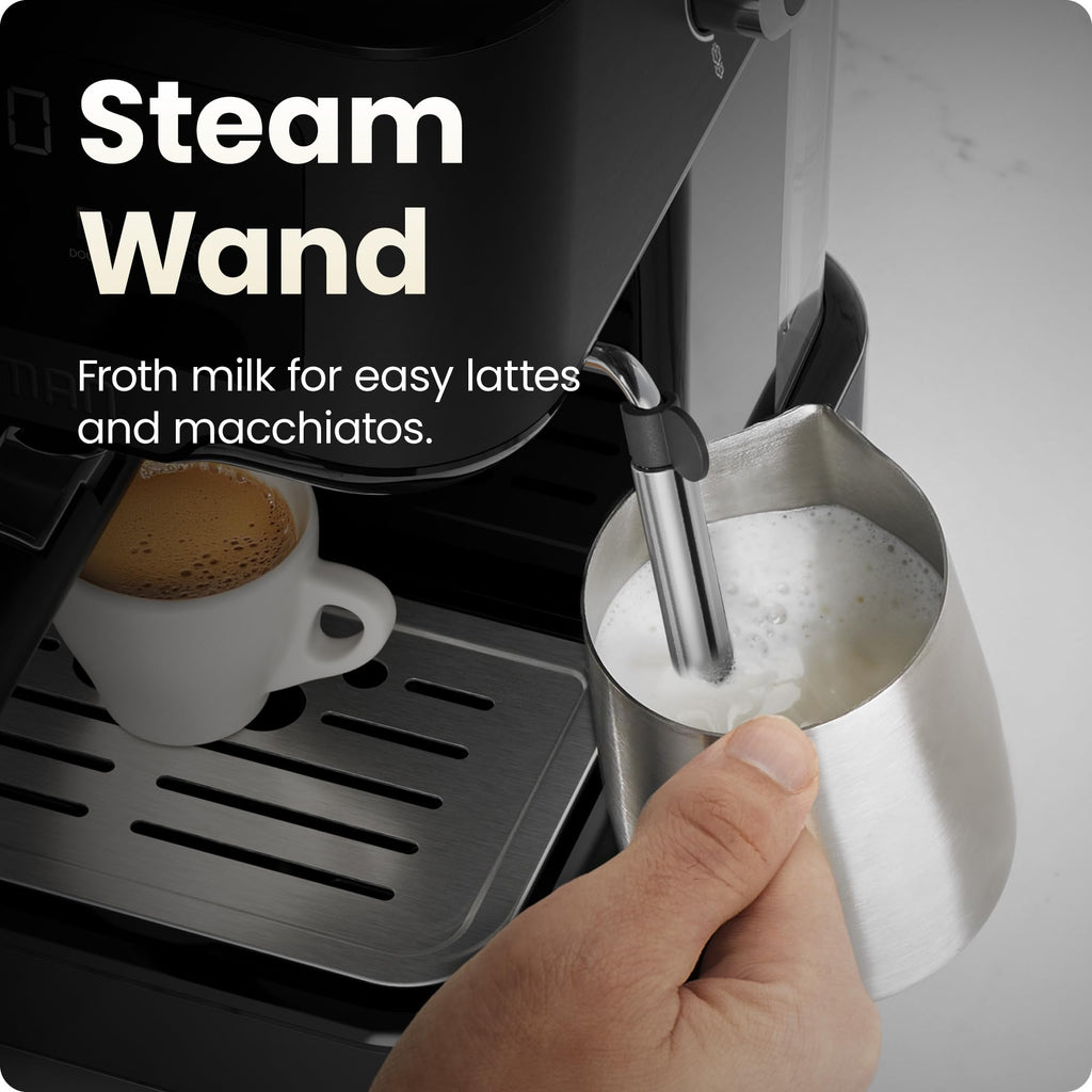 15 Bar Digital Espresso Machine with Steam Wand P709