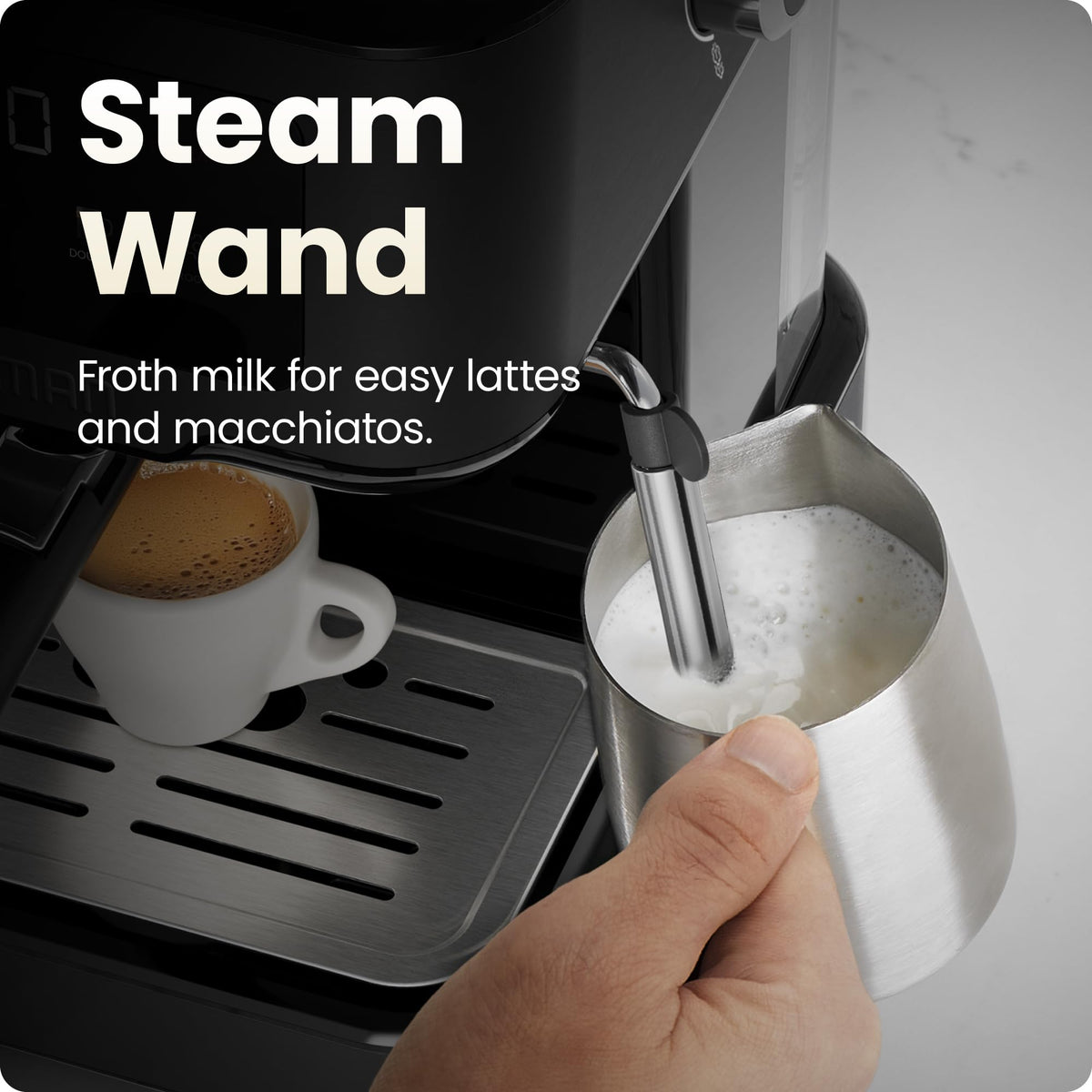15 Bar Digital Espresso Machine with Steam Wand P709