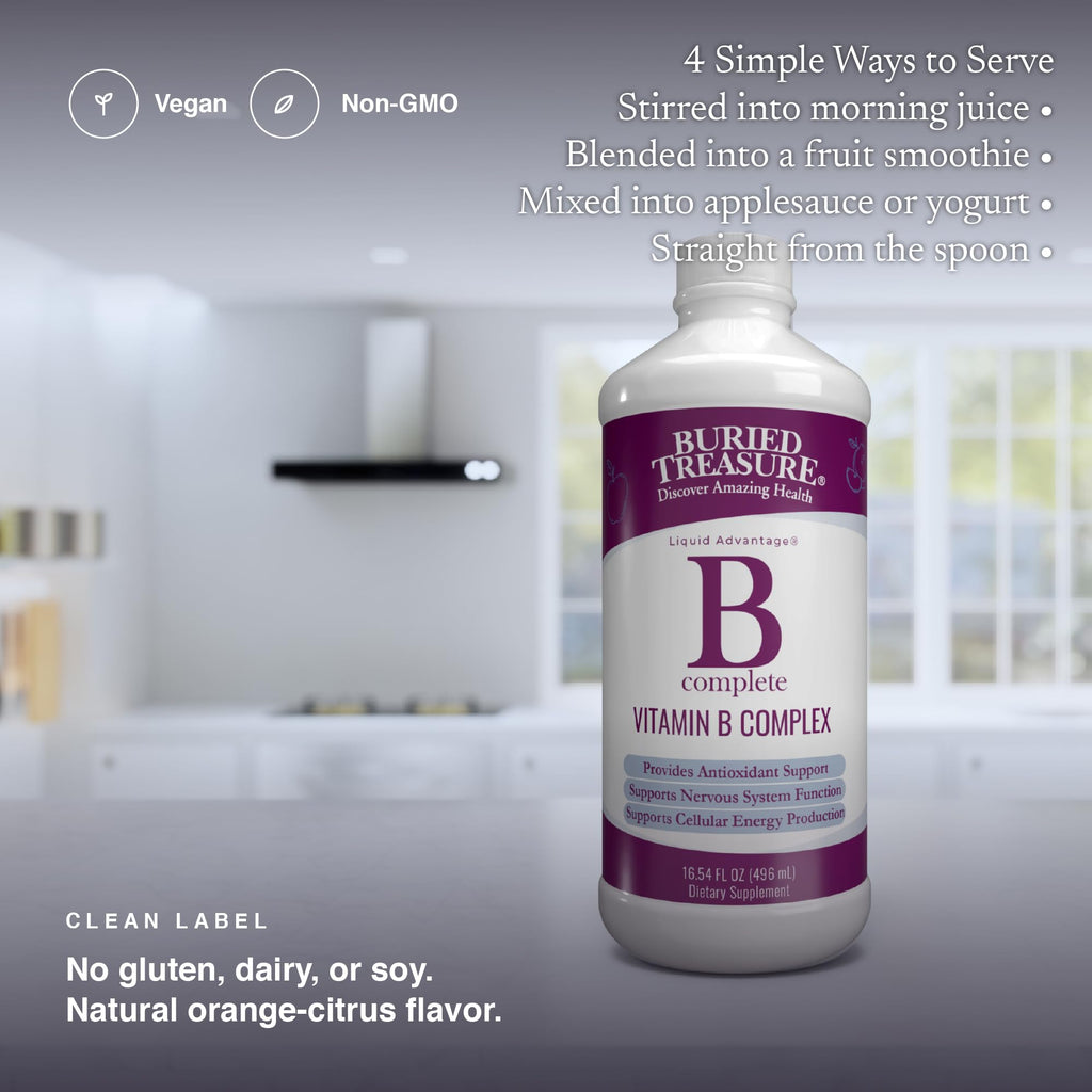 16 Fl oz Liquid Sugar-Free B Complex Vitamins K941