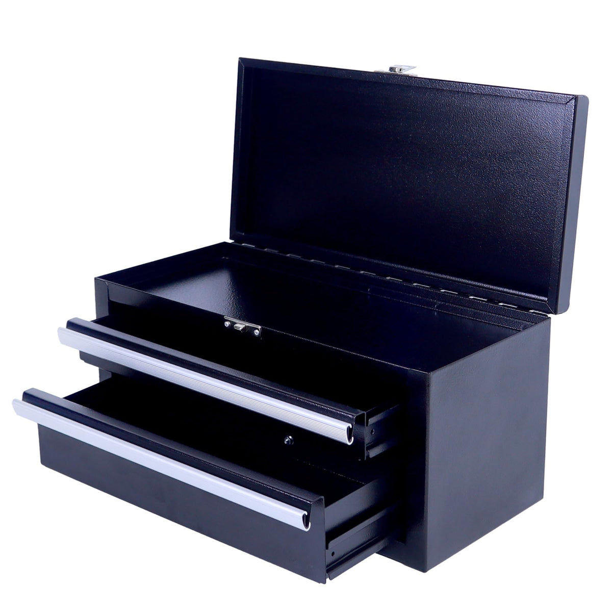 Black Mini Metal Tool Box with Drawers U149