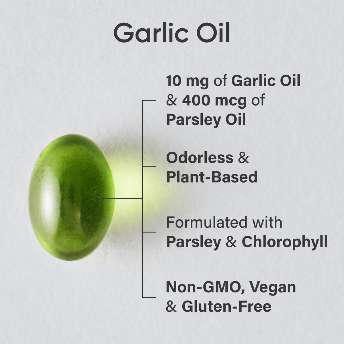 Odorless Garlic Oil 150 Capsules K9614