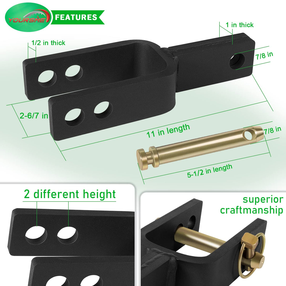 Category 1 3-Point Quick Hitch Adapter N816733
