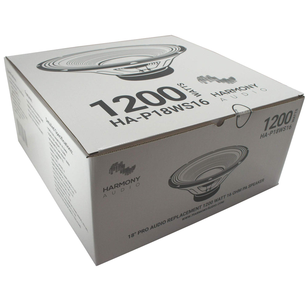18" PA Replacement Subwoofer 1200W 16 Ohm Woofer H2397