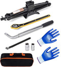 Portable 2 Ton Scissor Jack and Stand Kit with Lug Wrench P543931