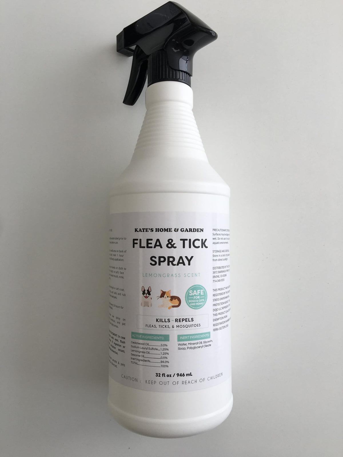 Flea and Tick Spray for Dogs & Cats 32oz S455414