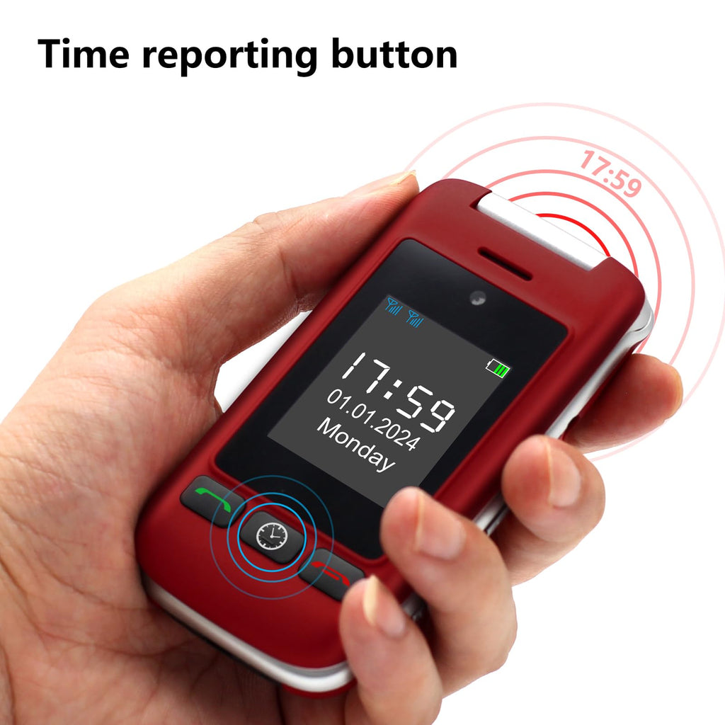 4G Unlocked Flip Phone with Big Buttons and SOS Button B97946