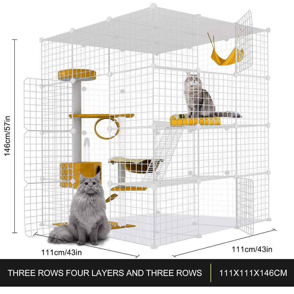 Large Cat Cage Detachable Metal Wire Playpen A422167