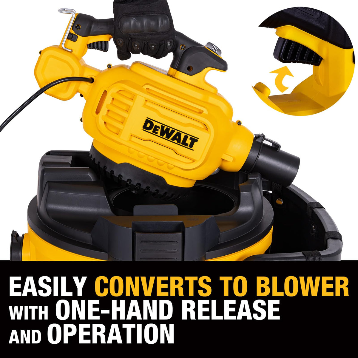 Shop Vacuum Wet and Dry 9 Gallon 5 HP with Detachable Blower L661282