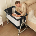 3 in 1 Baby Bassinets Bedside Sleeper with Storage Basket S531056