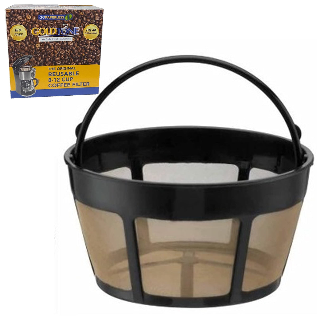 Reusable 8-12 Cup Basket Coffee Filter BPA Free E63926