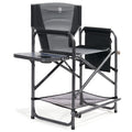 Medium Tall Directors Chair with Side Table Grey R331833