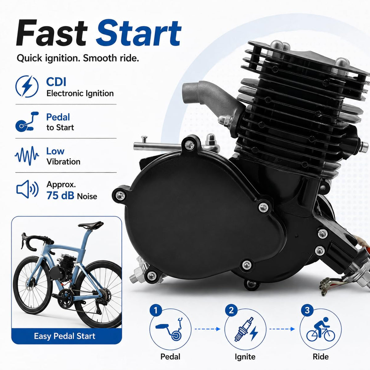 110cc 2-Stroke Bicycle Engine Kit G48337
