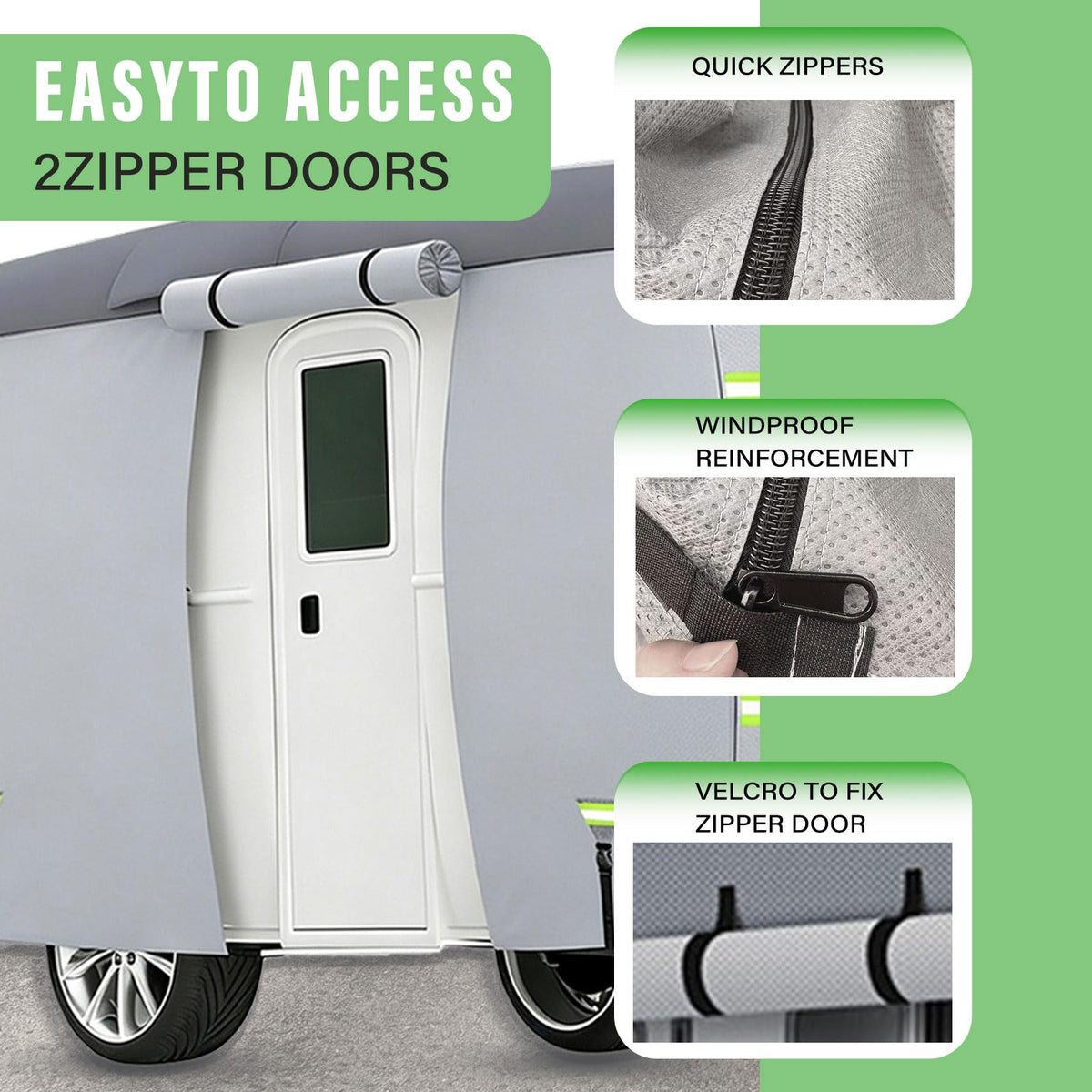 7 Layers Waterproof Fiberglass Travel Trailer Cover N96135