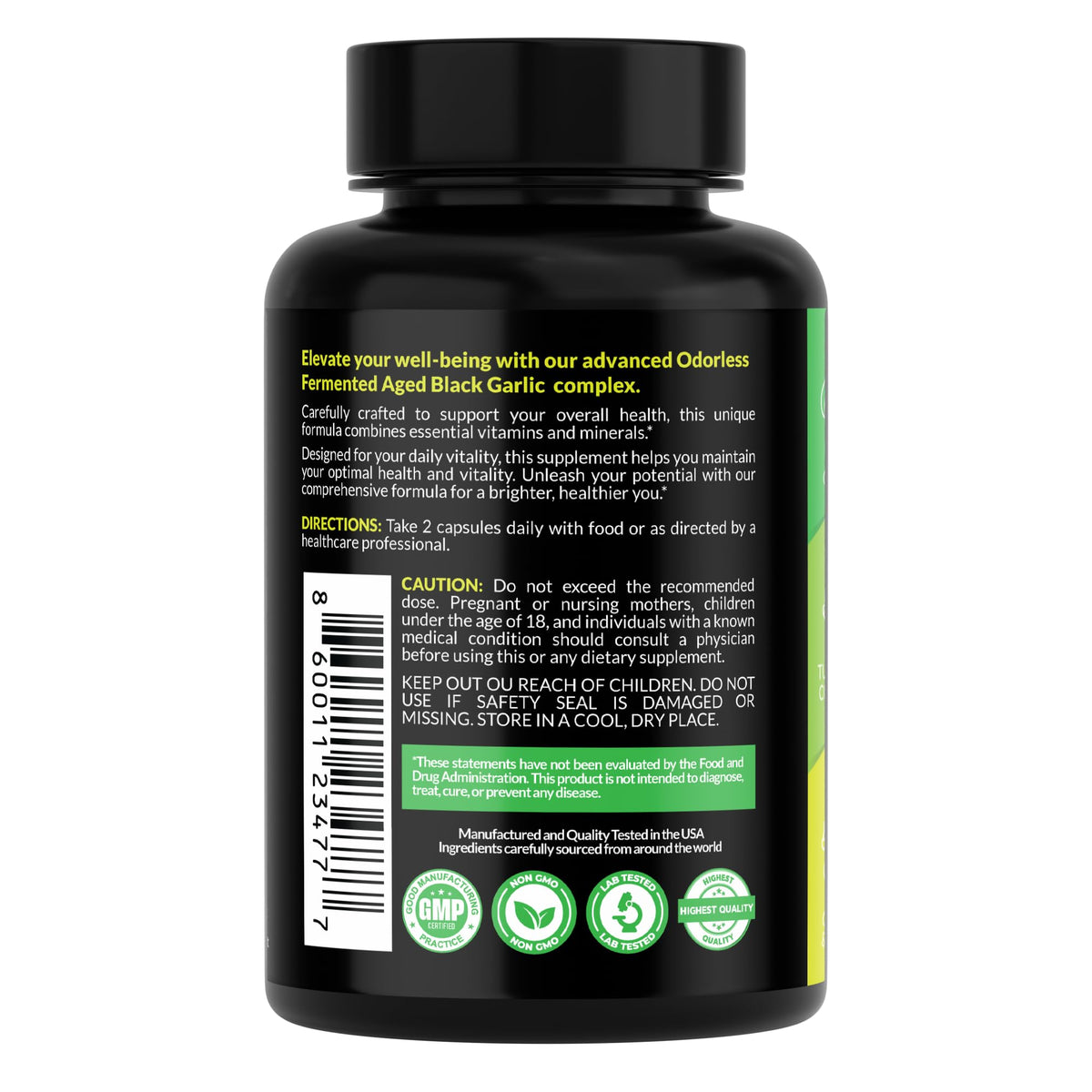 Black Garlic 120 Capsules V2312