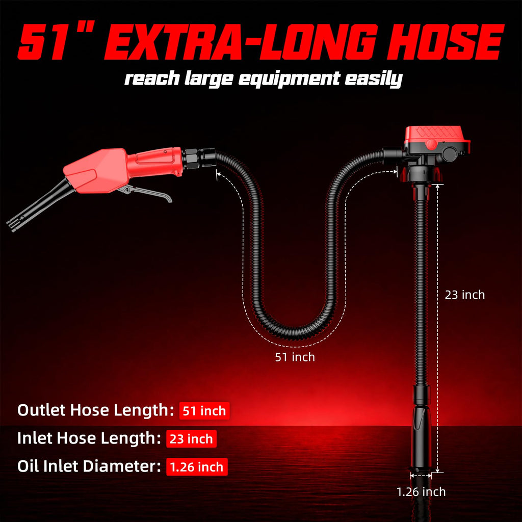 Cordless Fuel Transfer Pump with Auto Stop & Hand-Trigger Nozzle P46590