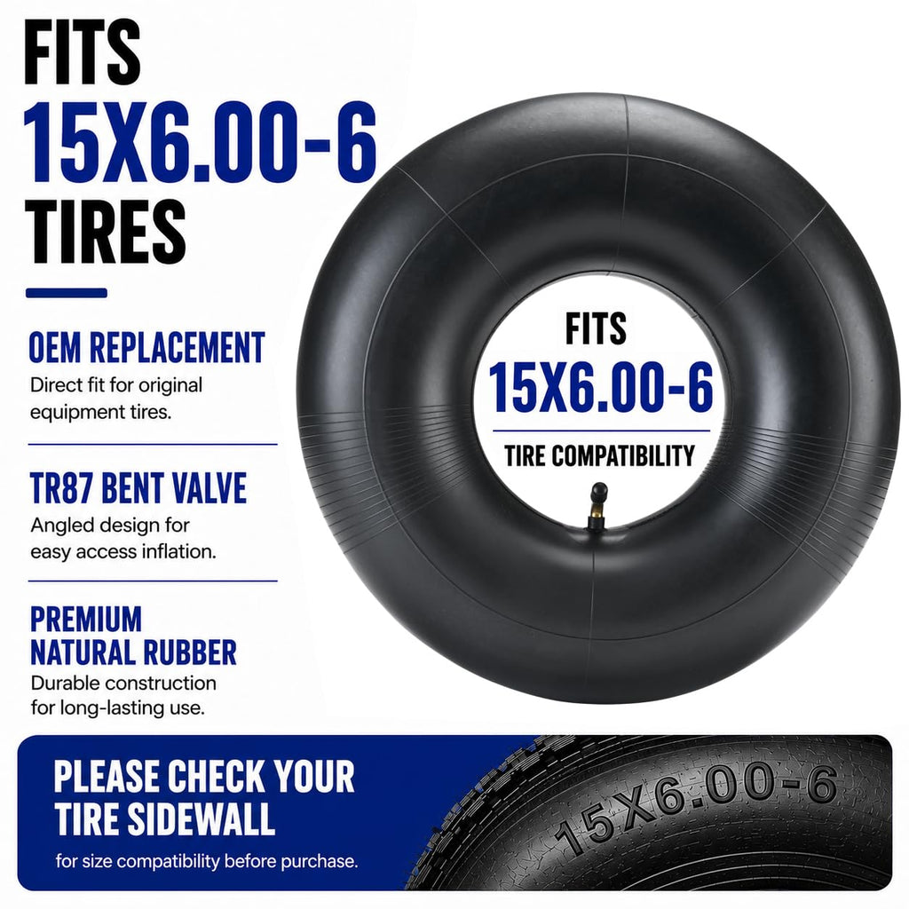 15x6.00-6 Inner Tubes 2-Pack TR-87 Bent Valve Stem K262237
