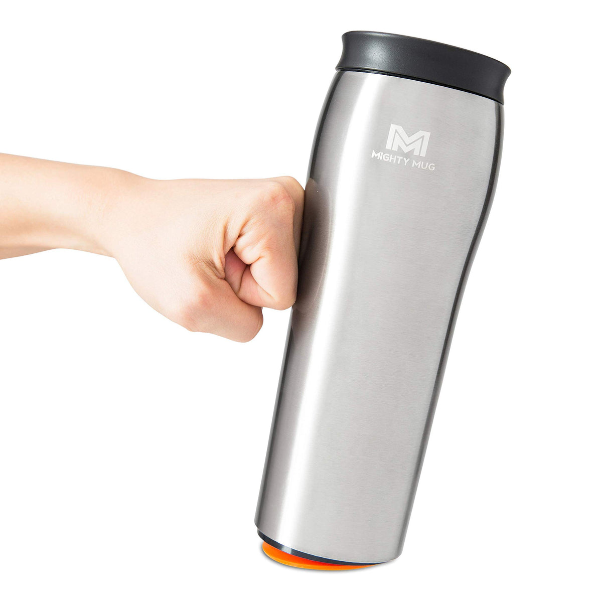Silver Stainless Steel 16 oz Insulated Travel Mug H80929