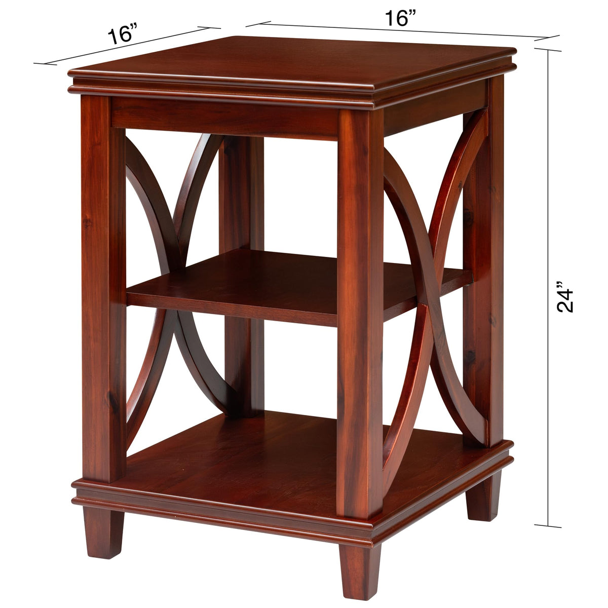 Solid Wood Square End Table E4563