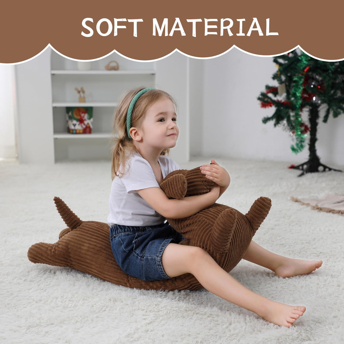 36" Dachshund Dog Stuffed Animal Plush Body Pillow M17570