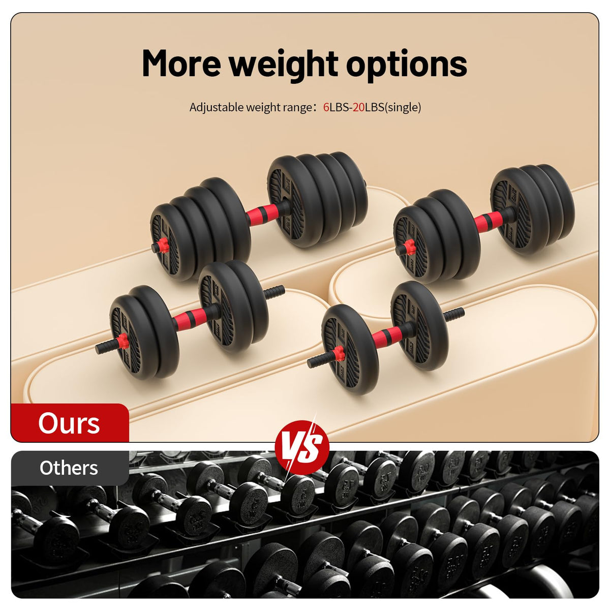 Adjustable Dumbbells Set W2536