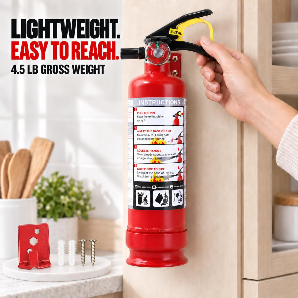 2.5 lb ABC Dry Chemical Fire Extinguishers 1-Pack U235509