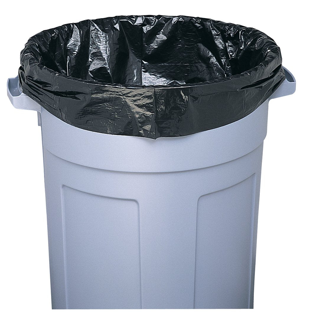 42 Gallon Black Flat Cut Top Trash Bags 3.0 Mil 20 Count R39486