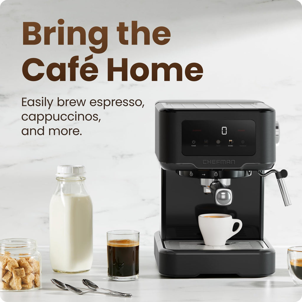 15 Bar Digital Espresso Machine with Steam Wand P709