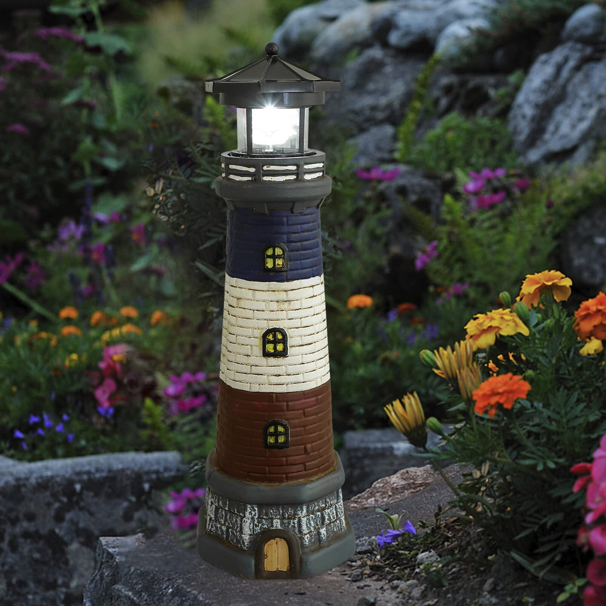 Solar Powered Lighthouse Garden Light R739453