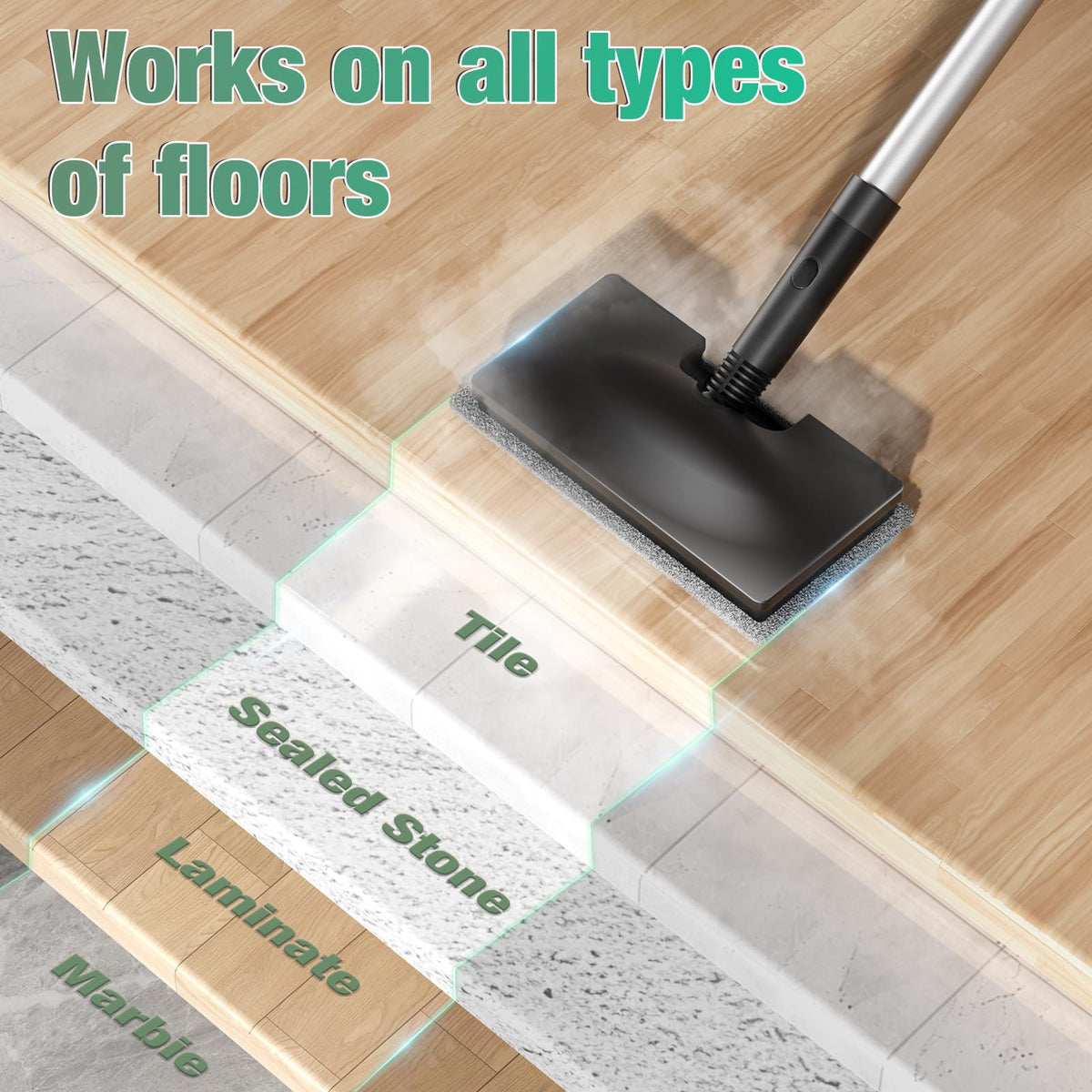 11-in-1 Detachable Handheld Steam Mop T350964