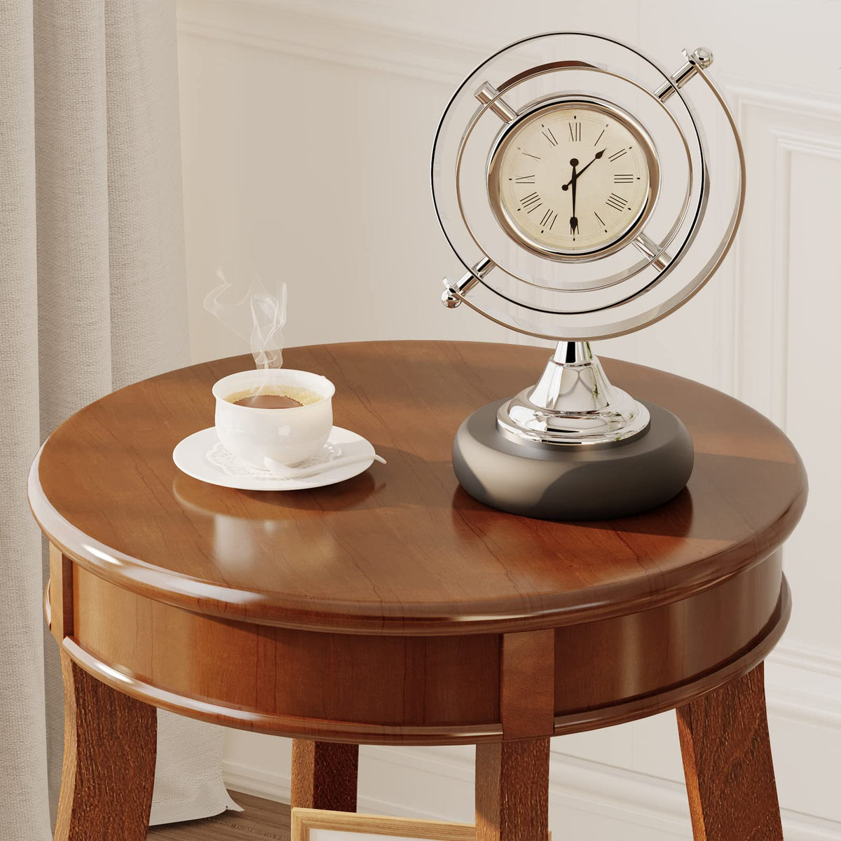 Round Accent Table with Storage Shelf M597141