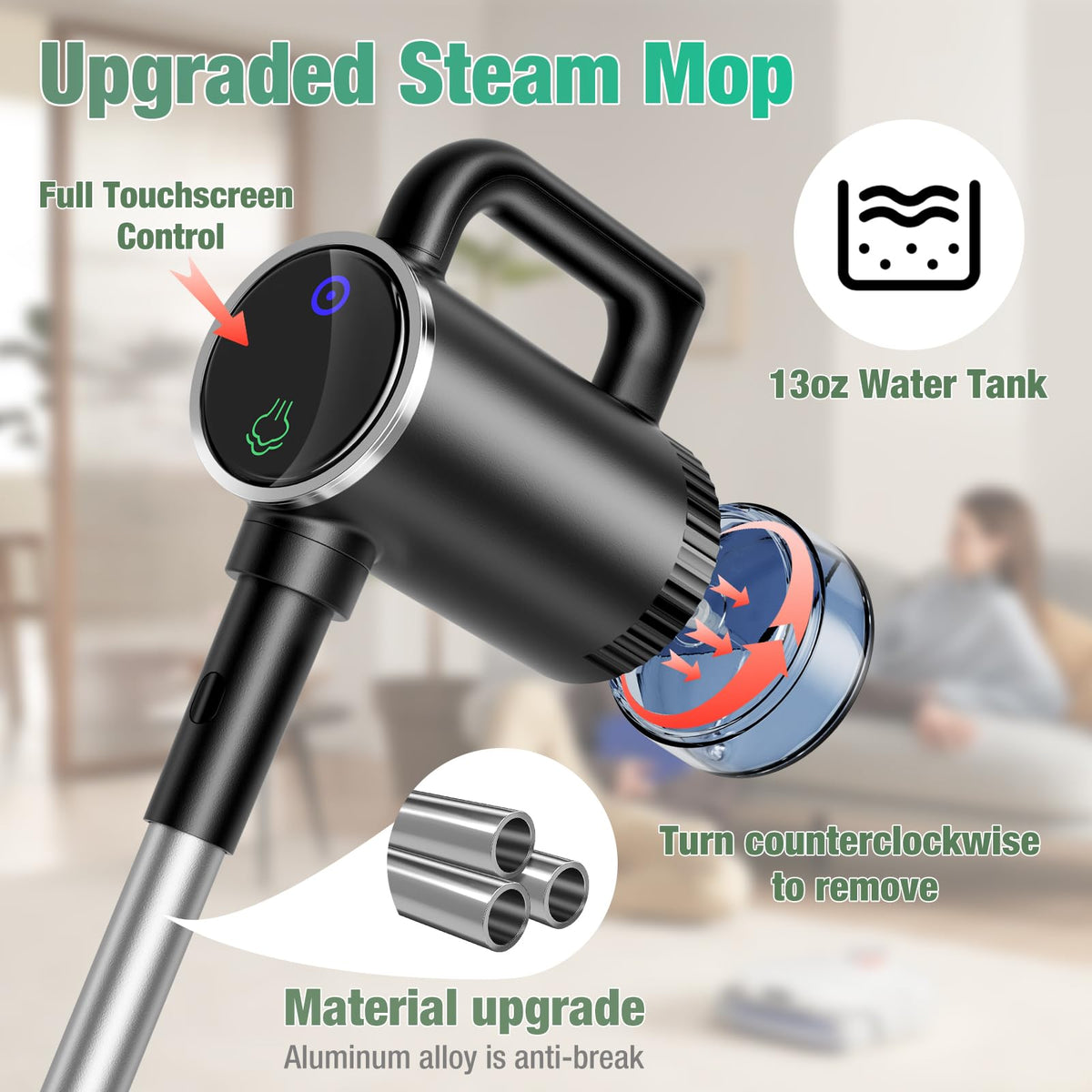 11-in-1 Detachable Handheld Steam Mop T350964