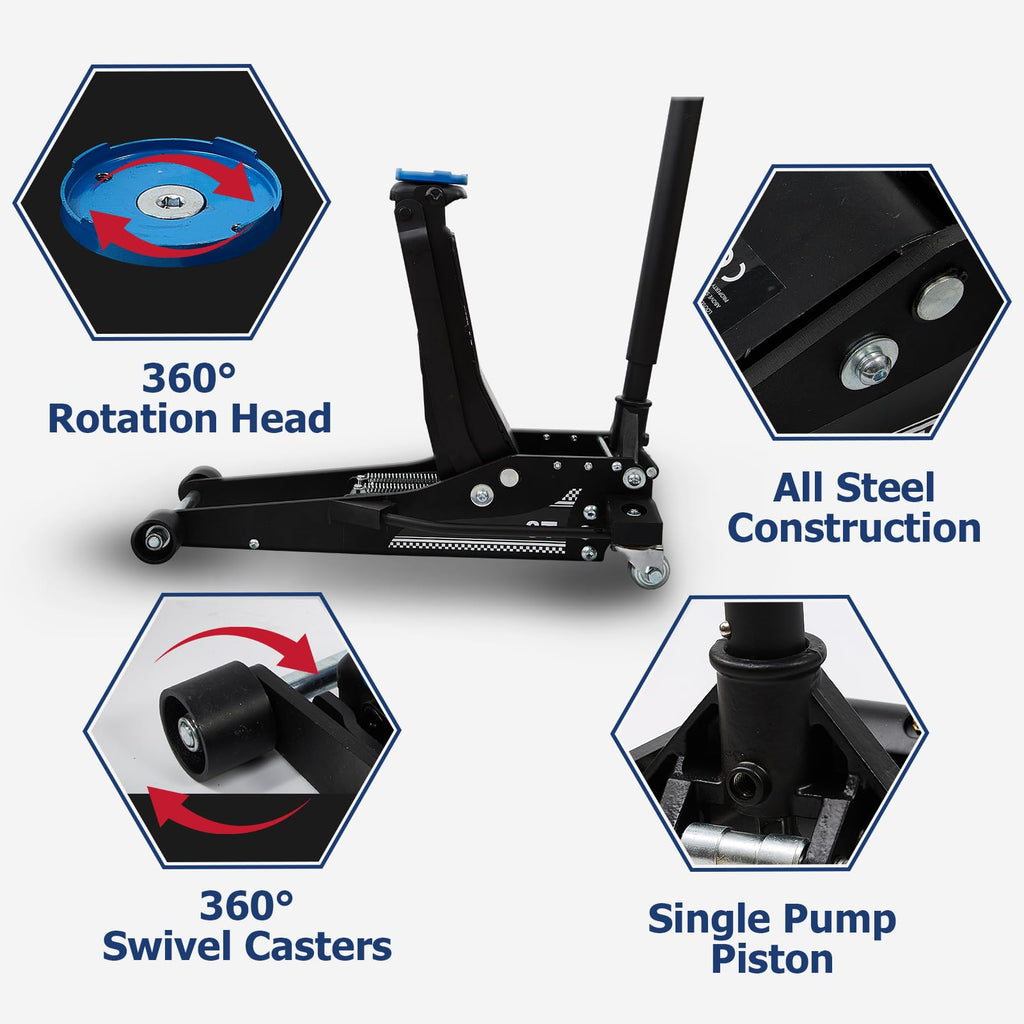 3 Ton Aluminum and Steel Floor Jack V79364