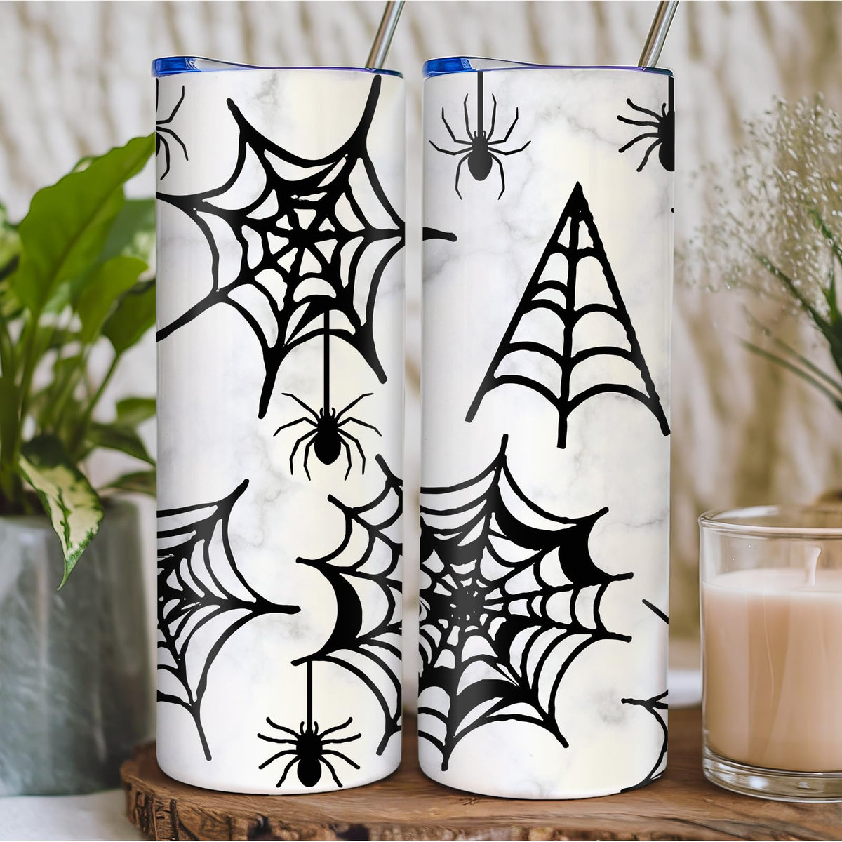 20oz Stainless Steel Insulated Tumbler with Lid & Straw F1497
