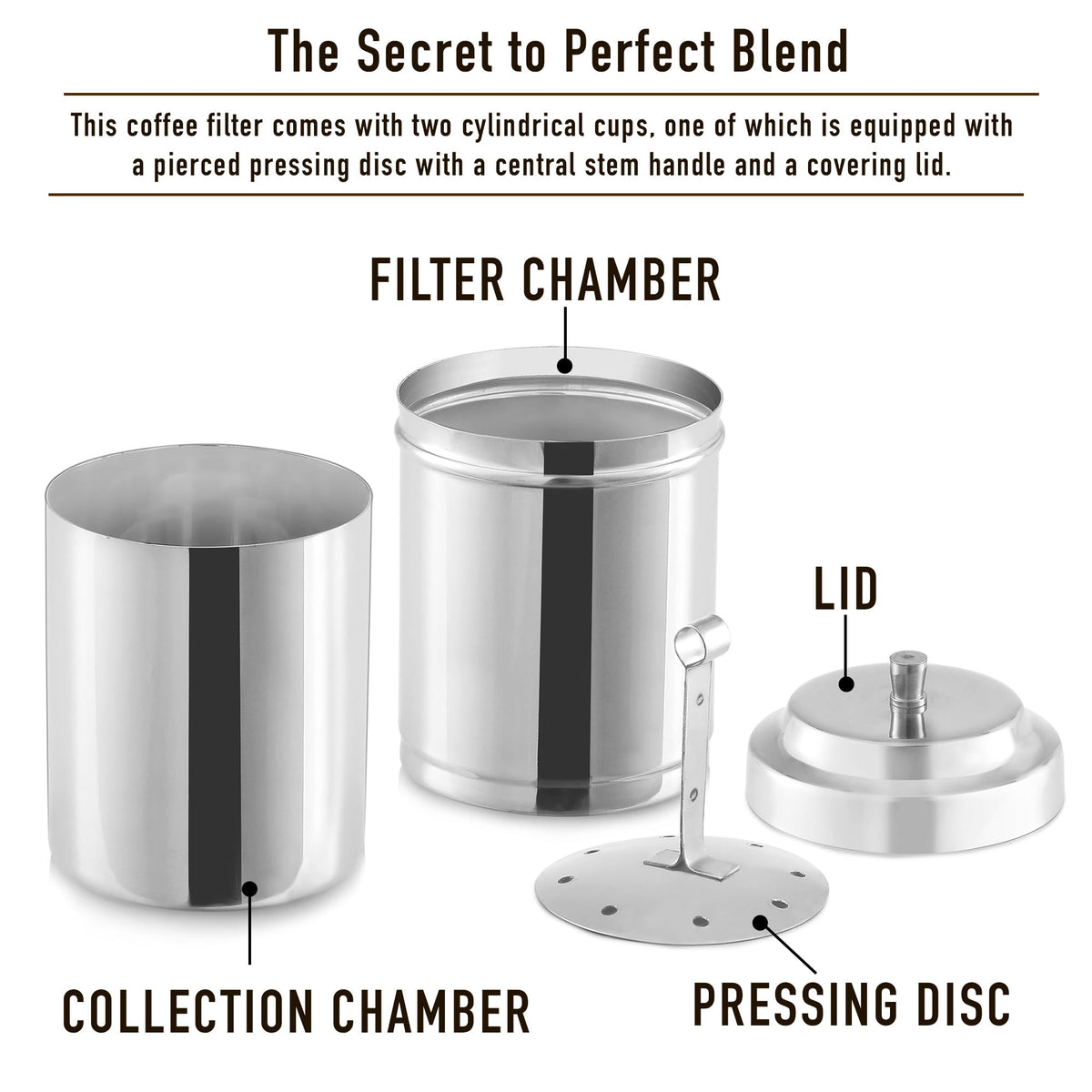 10 oz Stainless Steel Drip Coffee Maker B7289