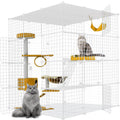 Large Cat Cage Detachable Metal Wire Playpen A422167