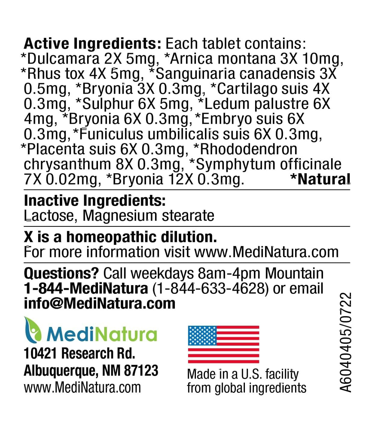 90 Tablets Homeopathic Pet Joint Relief W818