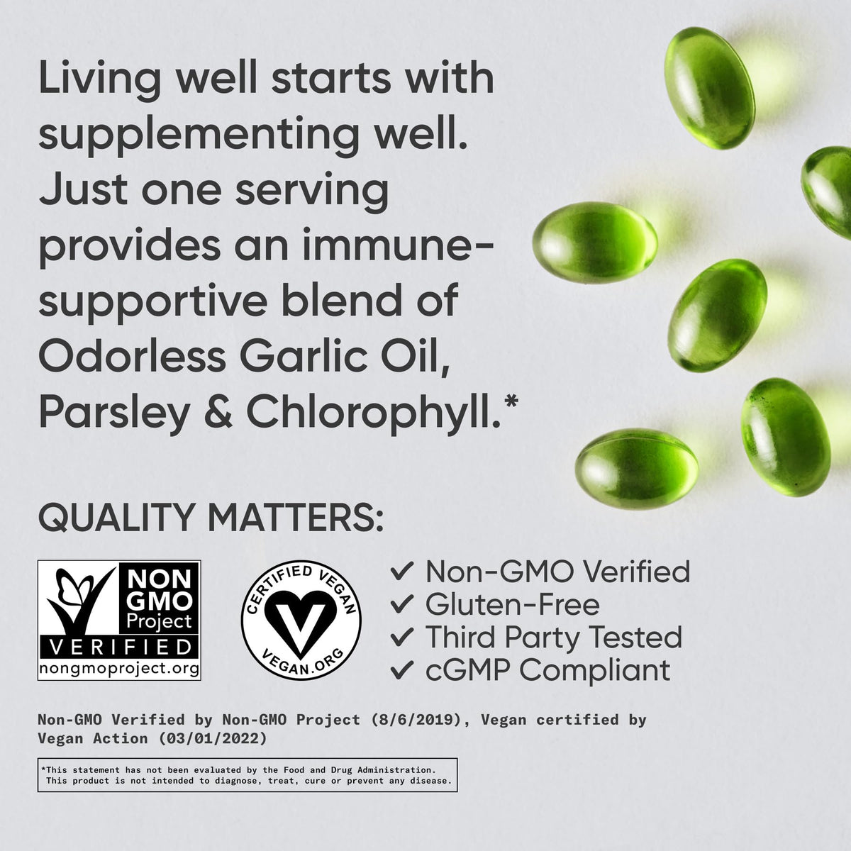 Odorless Garlic Oil 150 Capsules K9614